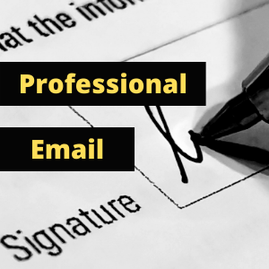professional email signature